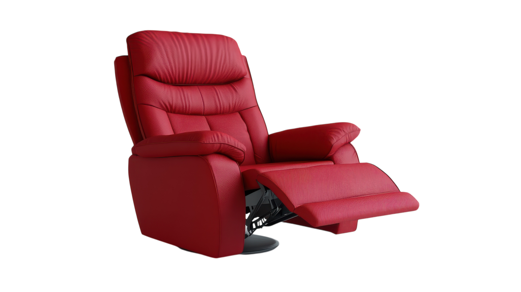 Comfortable Recliner Chair with Padded Backrest Ideal for Relaxation and Living Room Decor Featuring Modern Design. png