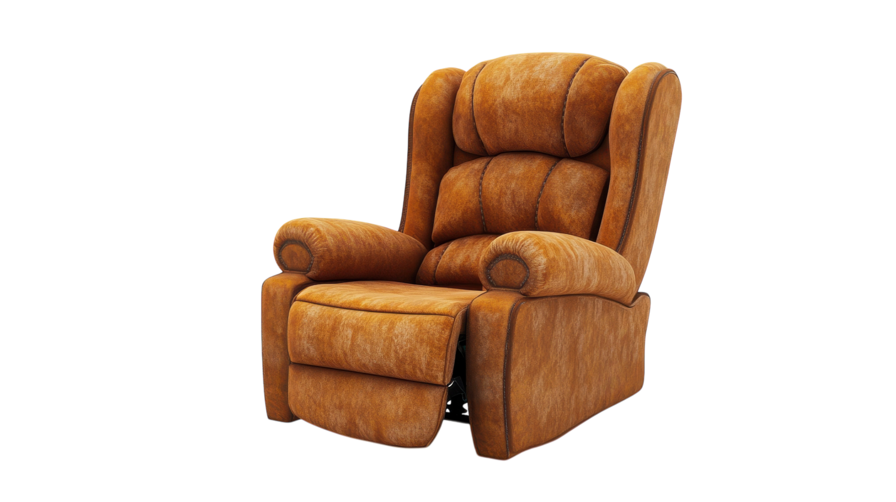 Comfortable Recliner Chair with Padded Backrest Perfect for Relaxation and Home Decor. png