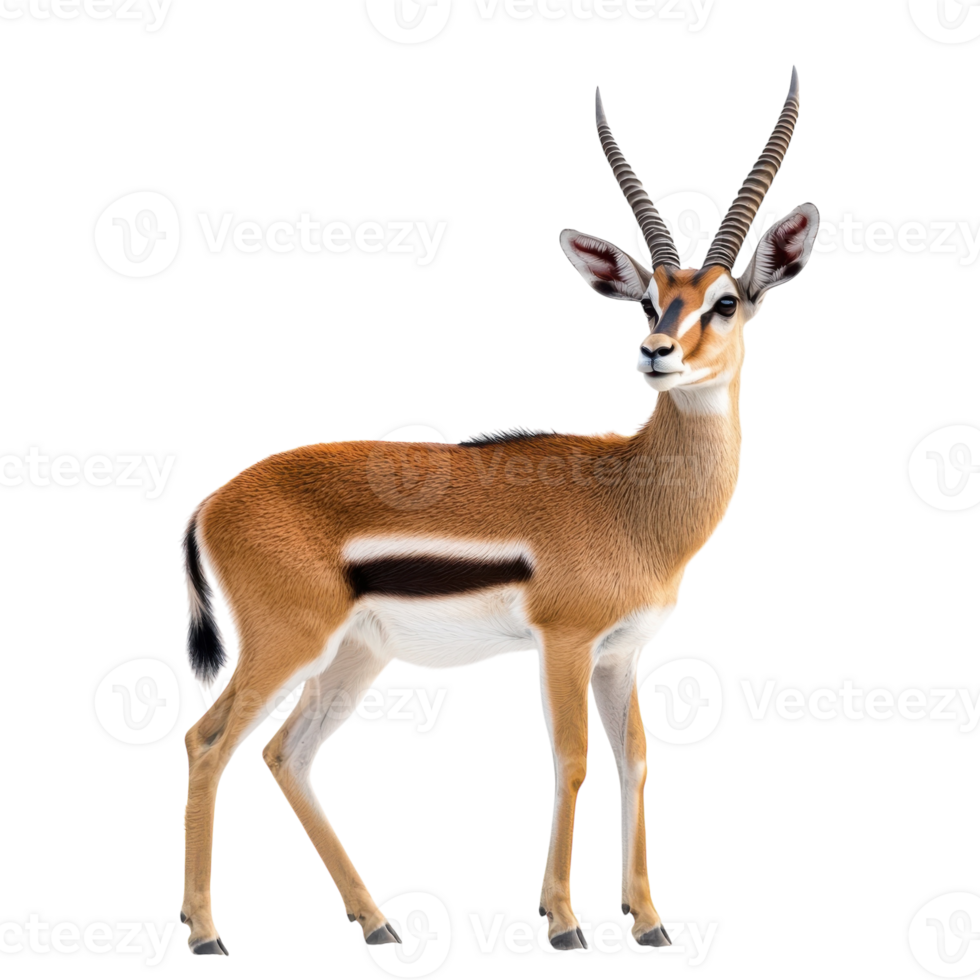 Antelope on White Background on transparent background. png