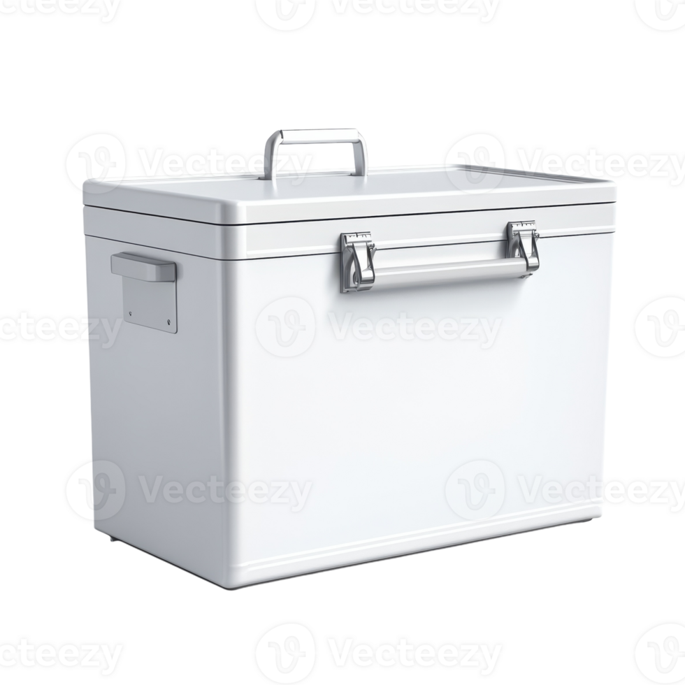 White Background Freezer on transparent background. png