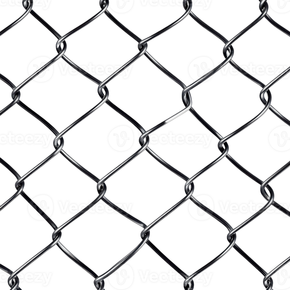 Chain Link Fence Texture on transparent background. png