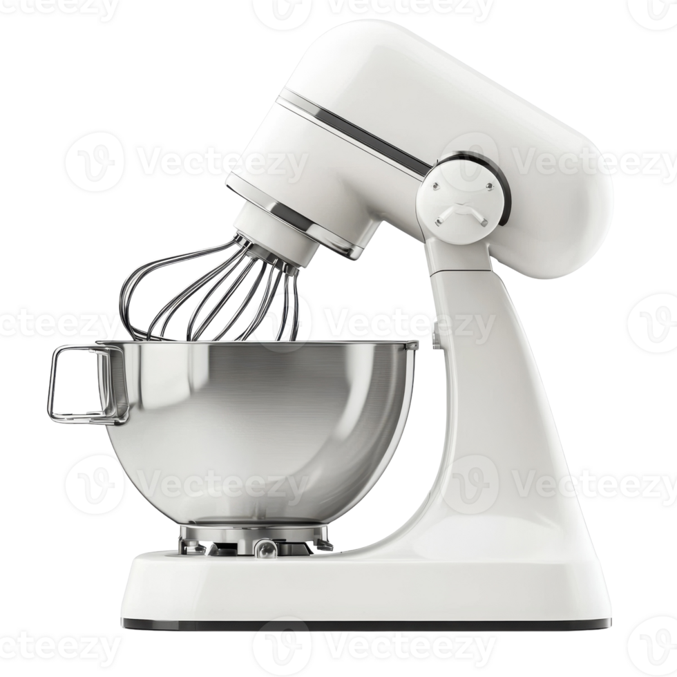 Electric Mixer White Background on transparent background. png