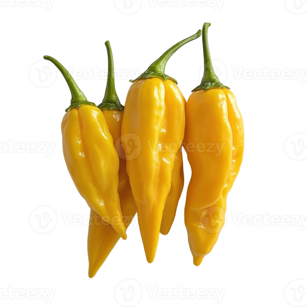 Vibrant Yellow Capsicum Image on transparent background. png