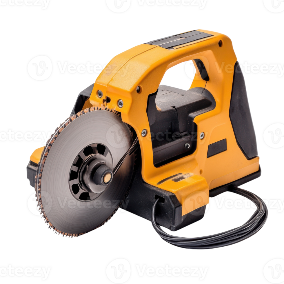 Mini Circular Saw Power Tool on transparent background. png