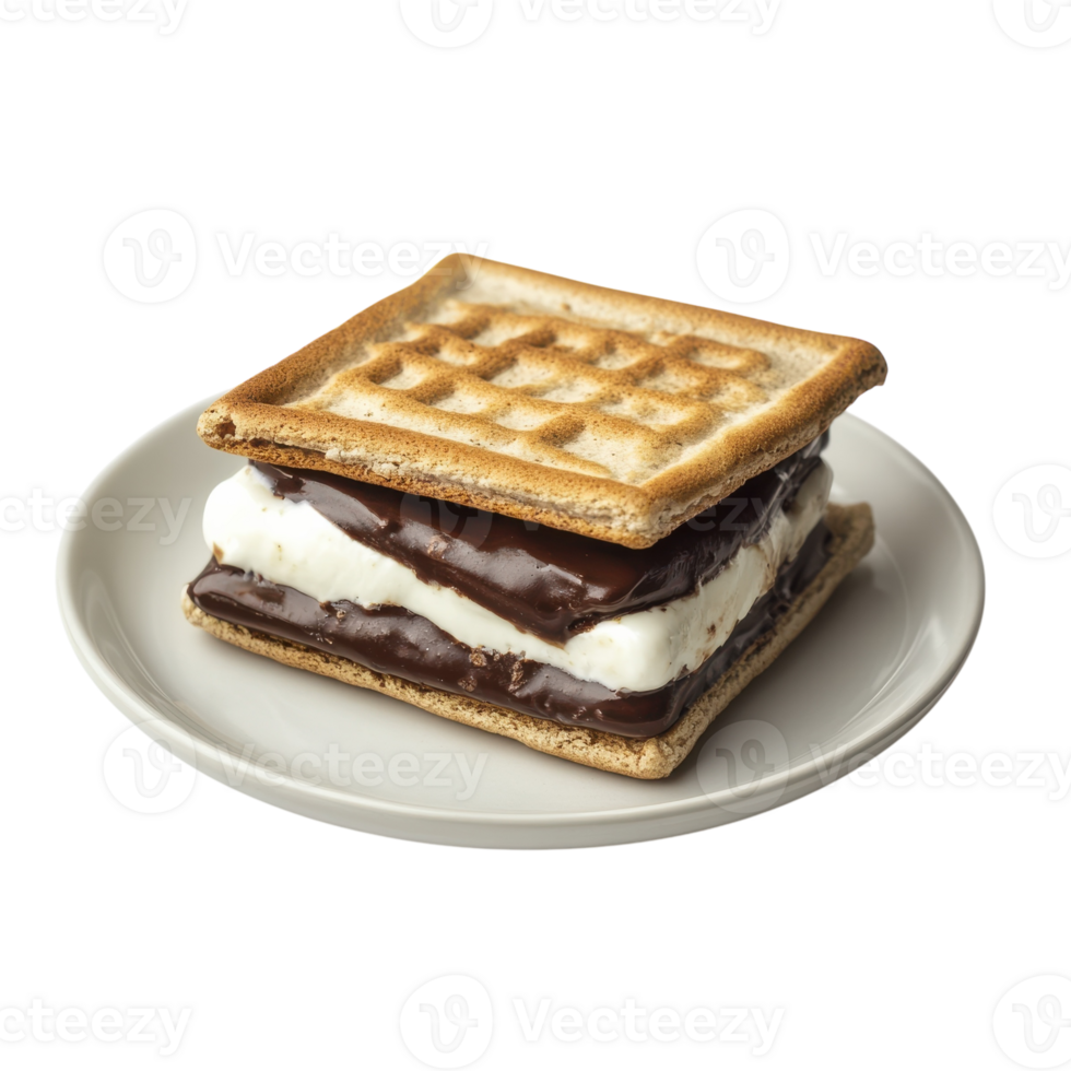 Sweet Summer Smores Delight on transparent background. png