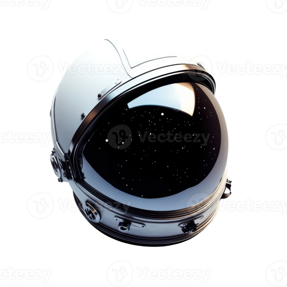 Astronaut Helmet White Backdrop on transparent background. png
