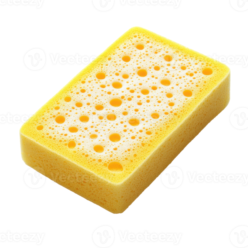 CleanSpongeWashingDishesWhite on transparent background. png