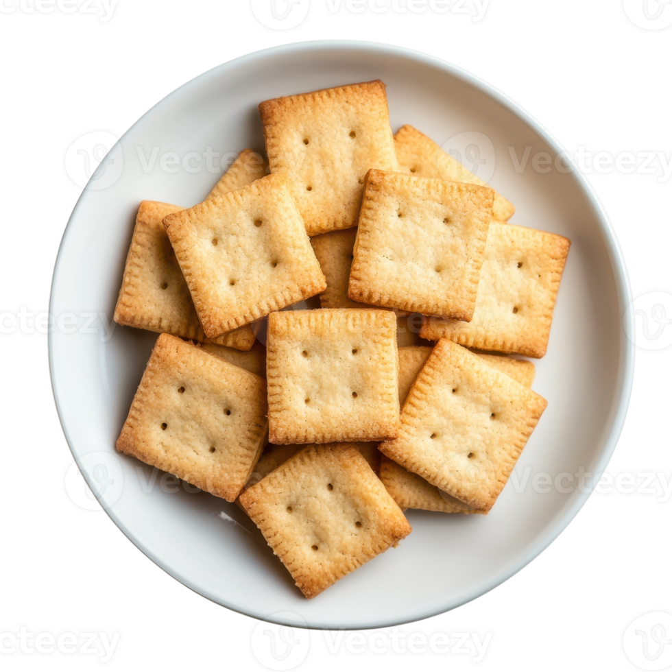 Delicious Square Cookies Top View on transparent background. png