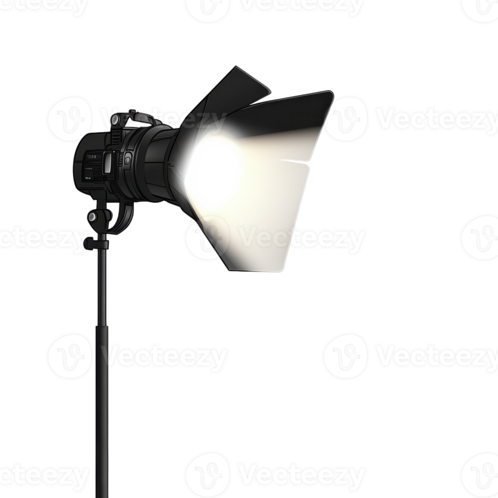 Stage Light White Background on transparent background. png