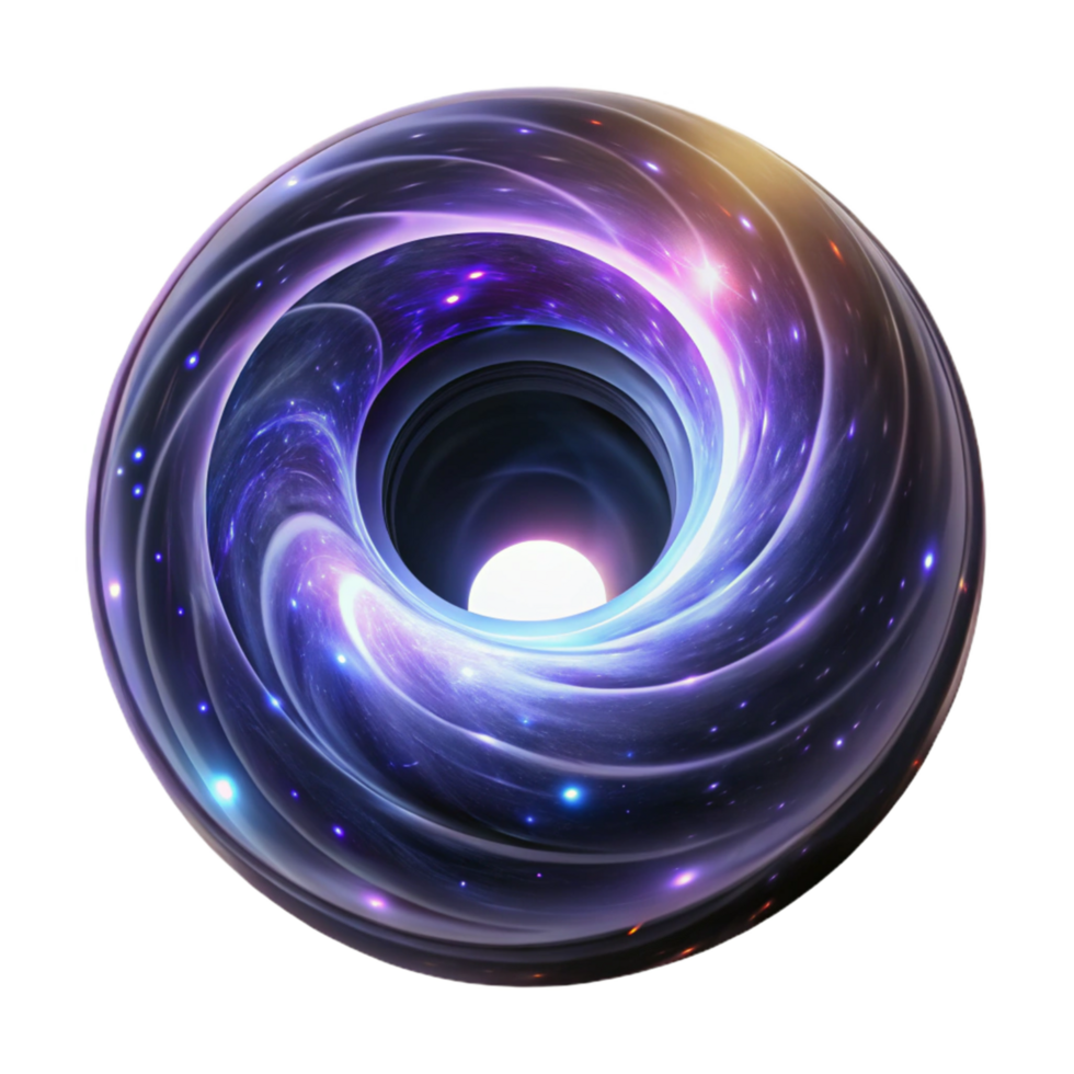 Cosmic Swirl Nebula Sphere png