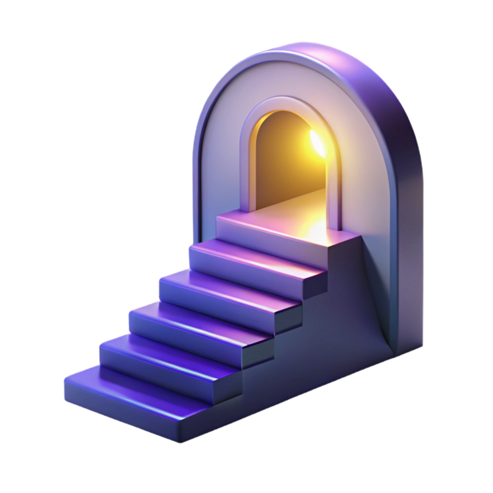 Steps to Enlightenment A 3D Render png