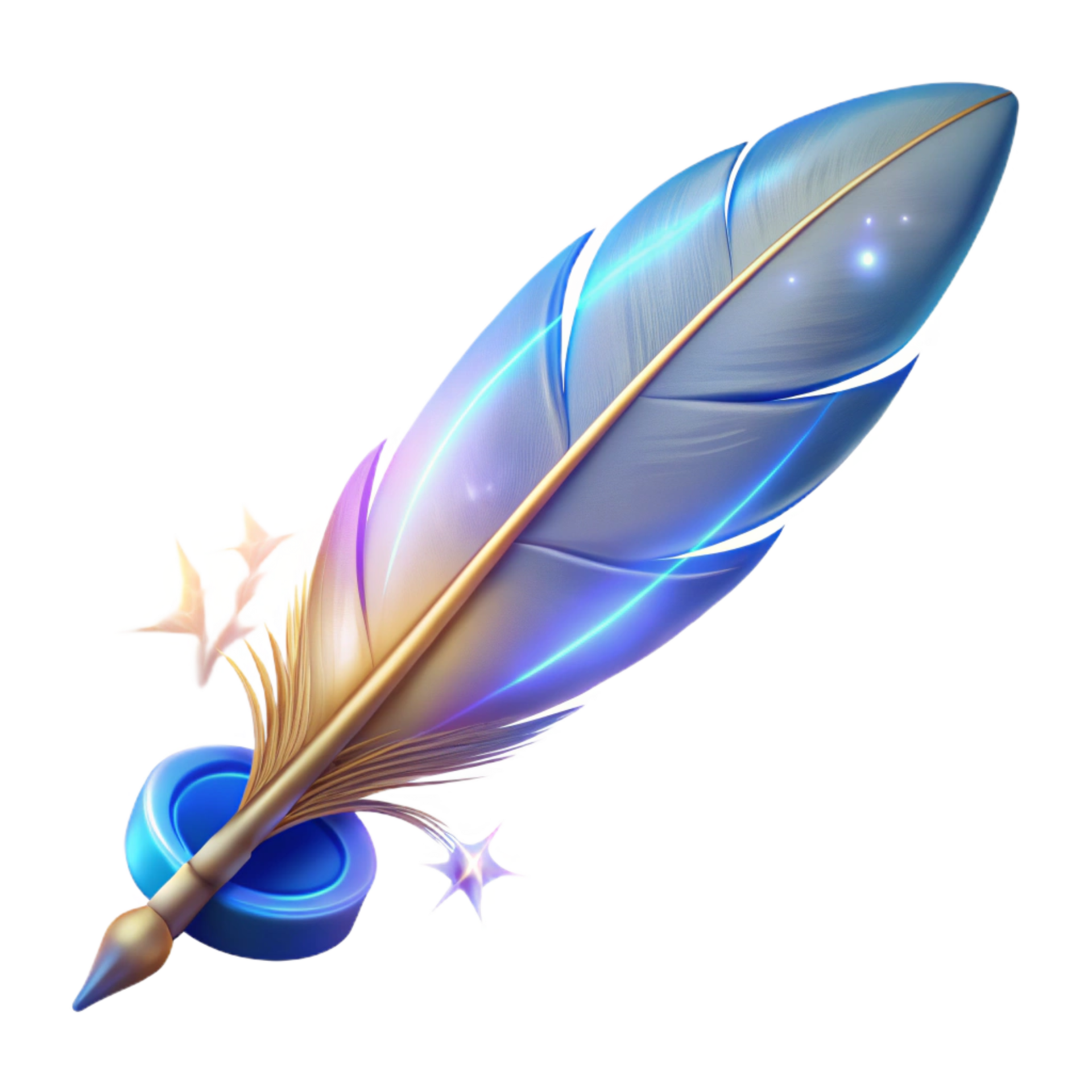 Glowing quill digital writing tool 55240887 png