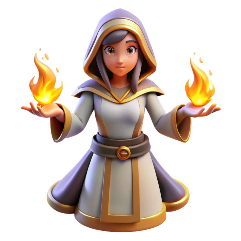 Fantasy Mage Fire Magic png