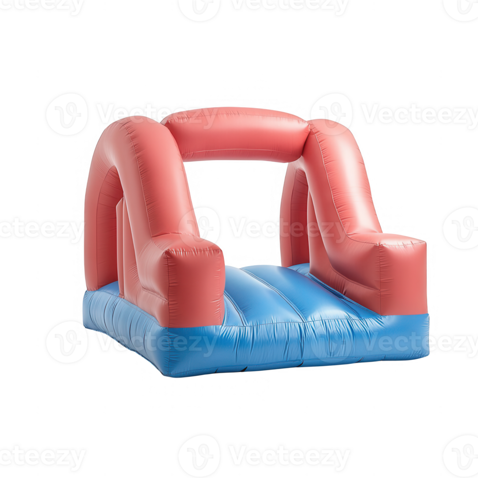 Colorful inflatable bounce house for outdoor play and children's entertainment. png