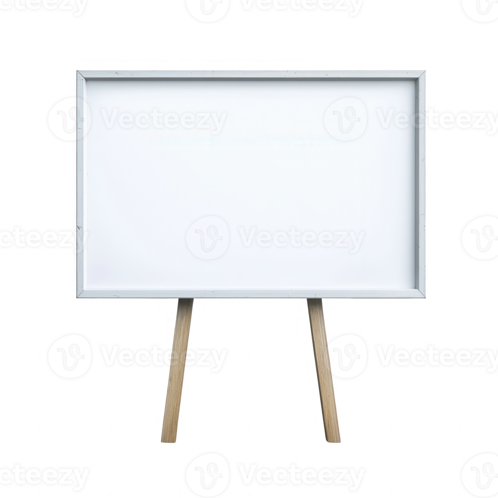 Empty framed board stands ready for creative use in presentations or artwork displays. png