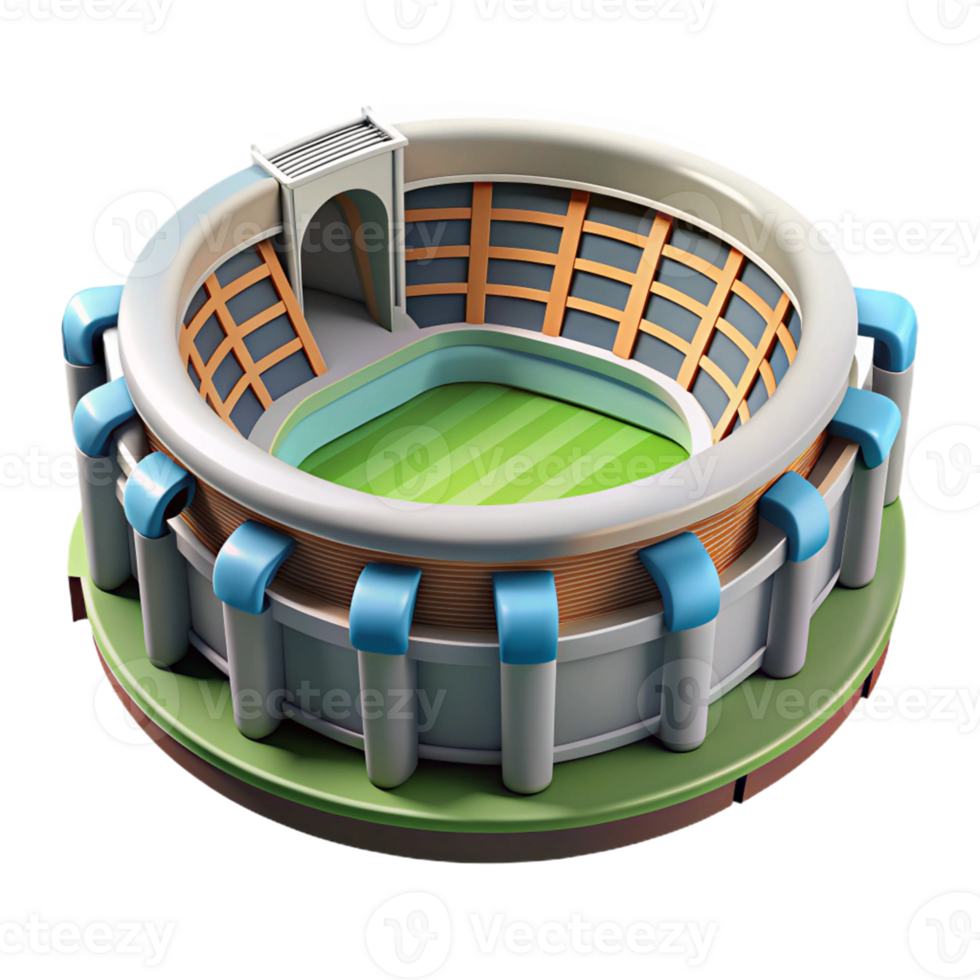 Decorative sports arena for competitive themes png