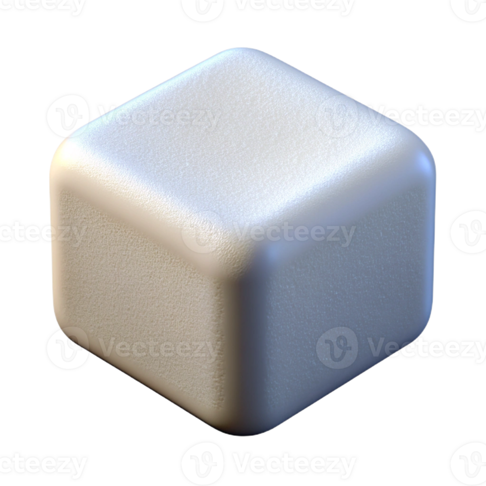 Decorative sugar cube design for culinary themes png