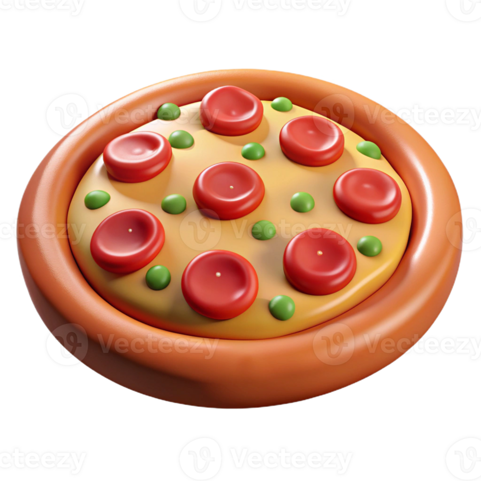 Delicious pepperoni pizza with melted cheese png