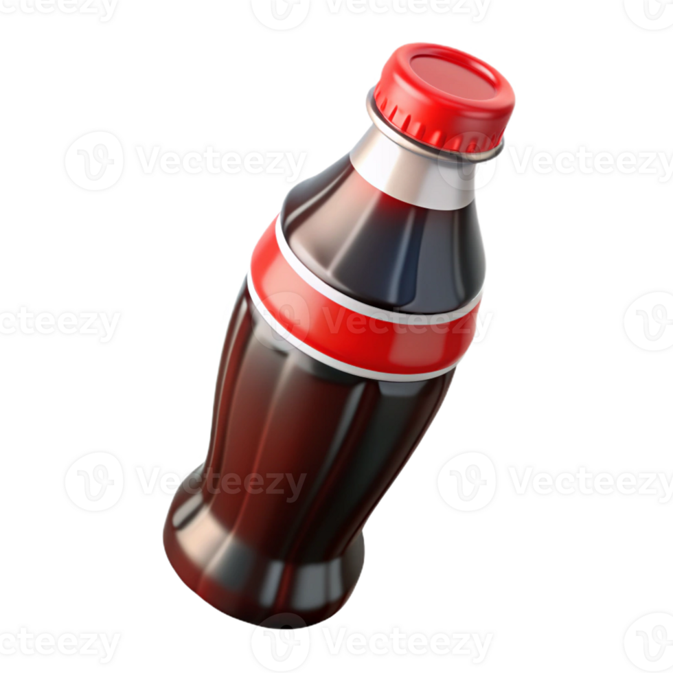 Classic Coke Bottle with Iconic Design png