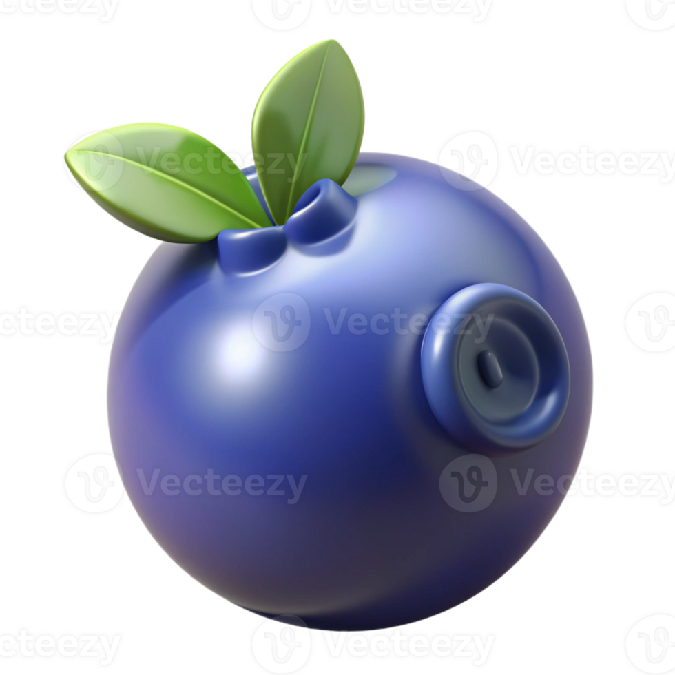 Fresh Blueberry with Realistic Texture png