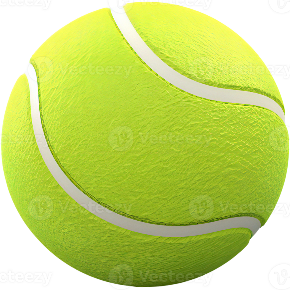 tennis ball isolated on transparent without shadow png