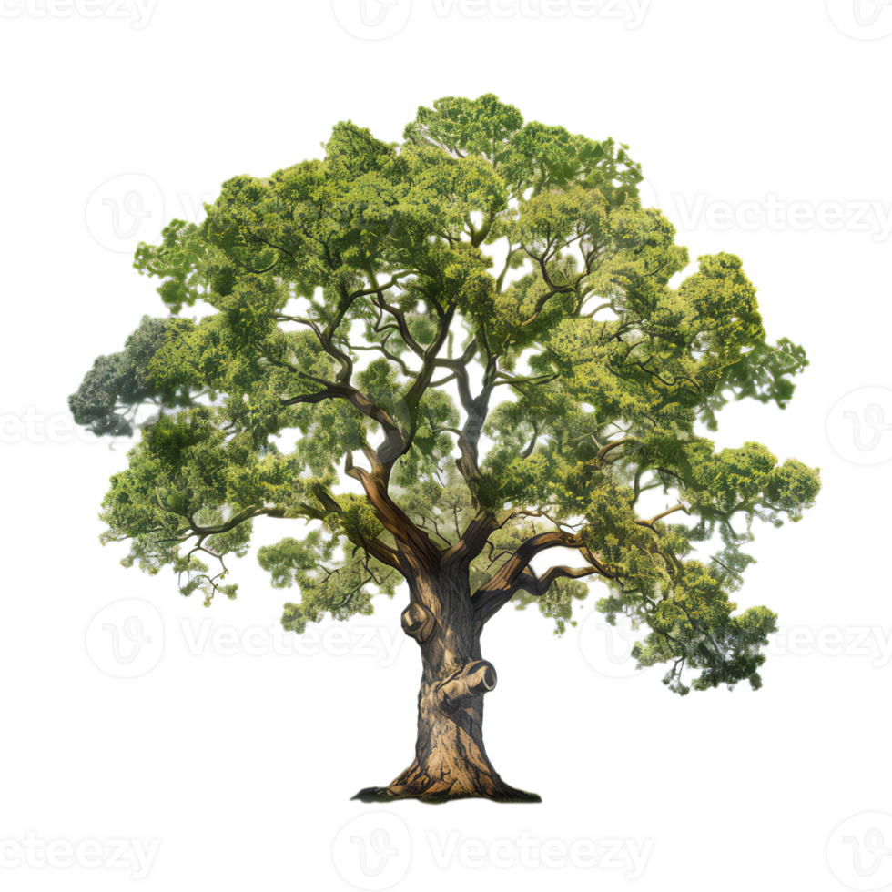Apple big tree isolated on transparent background. art png