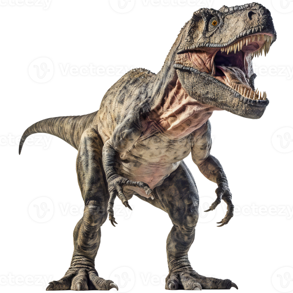 Tyrannosaurus Rex dinosaur isolated on transparent png