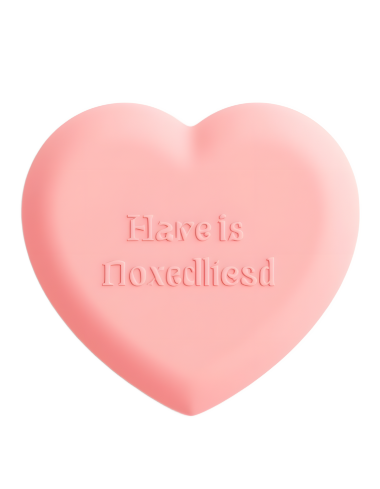 Pink Heart Shaped Boxed Lies Soap png
