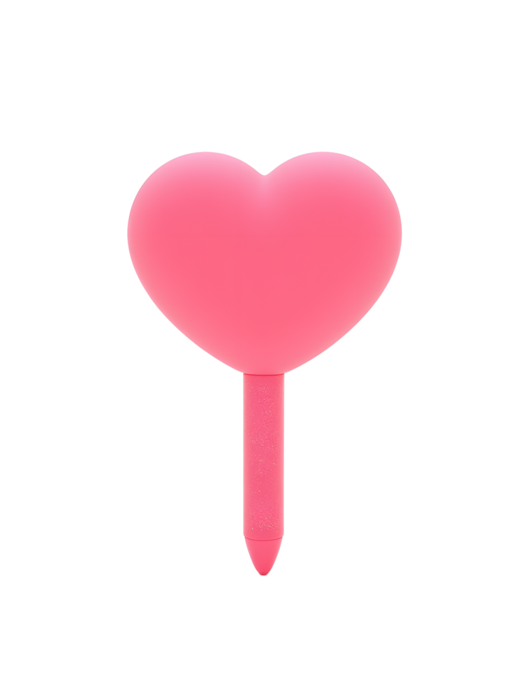 Pink Heart Shaped Push Pin Cute Valentine Decor png