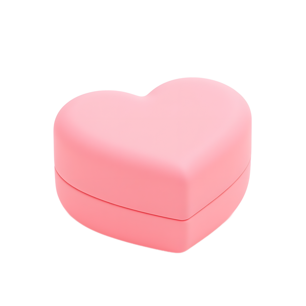 Pink Heart Shaped Gift Box for Valentines Day png
