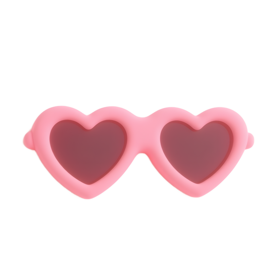 Pink Heart Sunglasses Cute Summer Fashion Accessory png