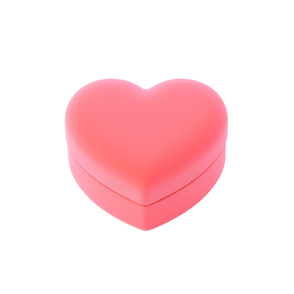Pink Heart Shaped Gift Box for Valentine Day png