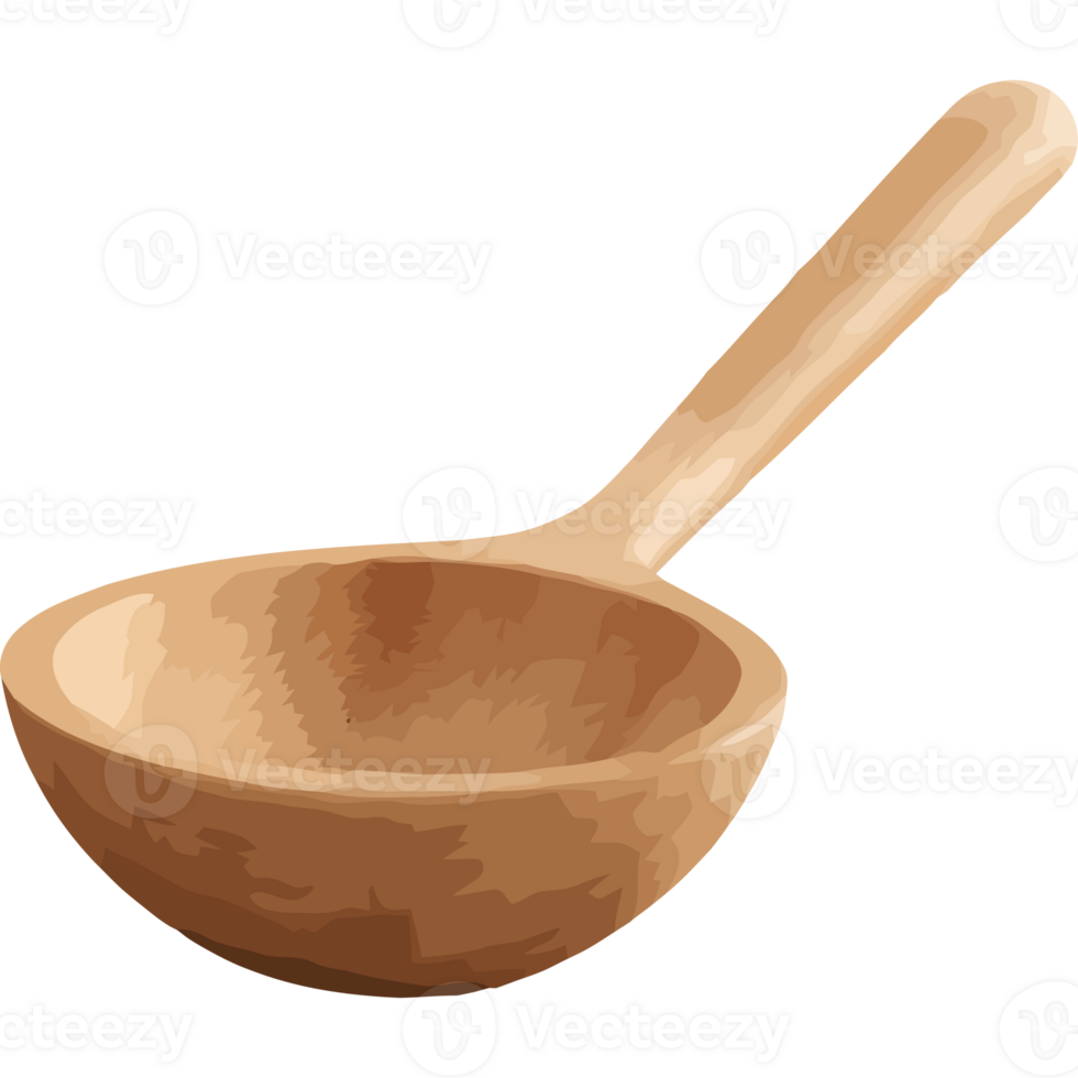 A wooden spoon icon isolated png