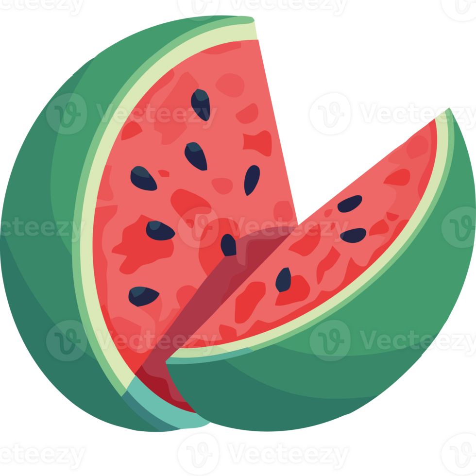 Watermelon slice icon isolated png