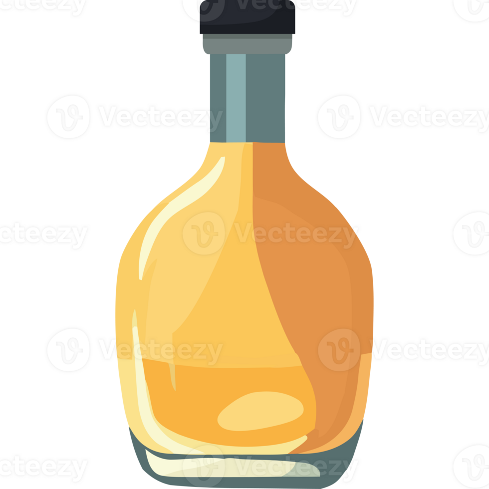 A bottle of whiskey icon isolated png