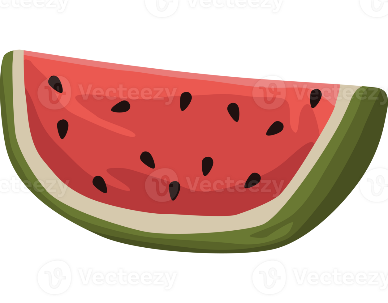 A slice of watermelon icon isolated png
