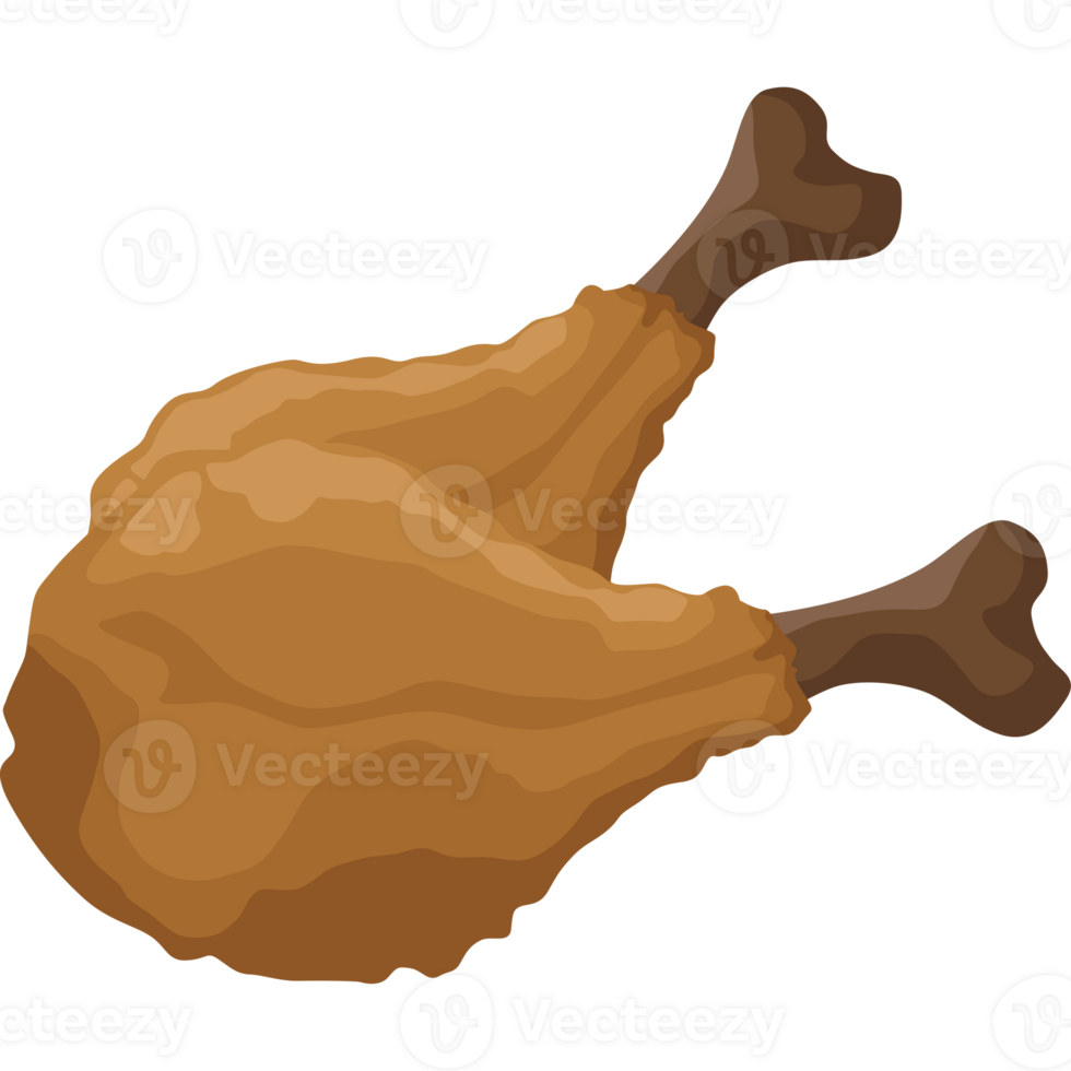A chicken leg icon isolated png