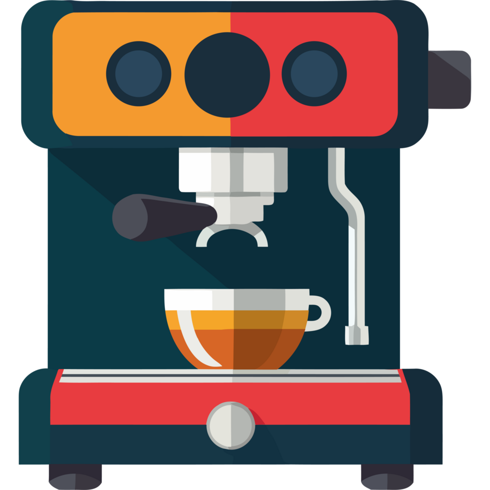 Coffee machine icon isolated png