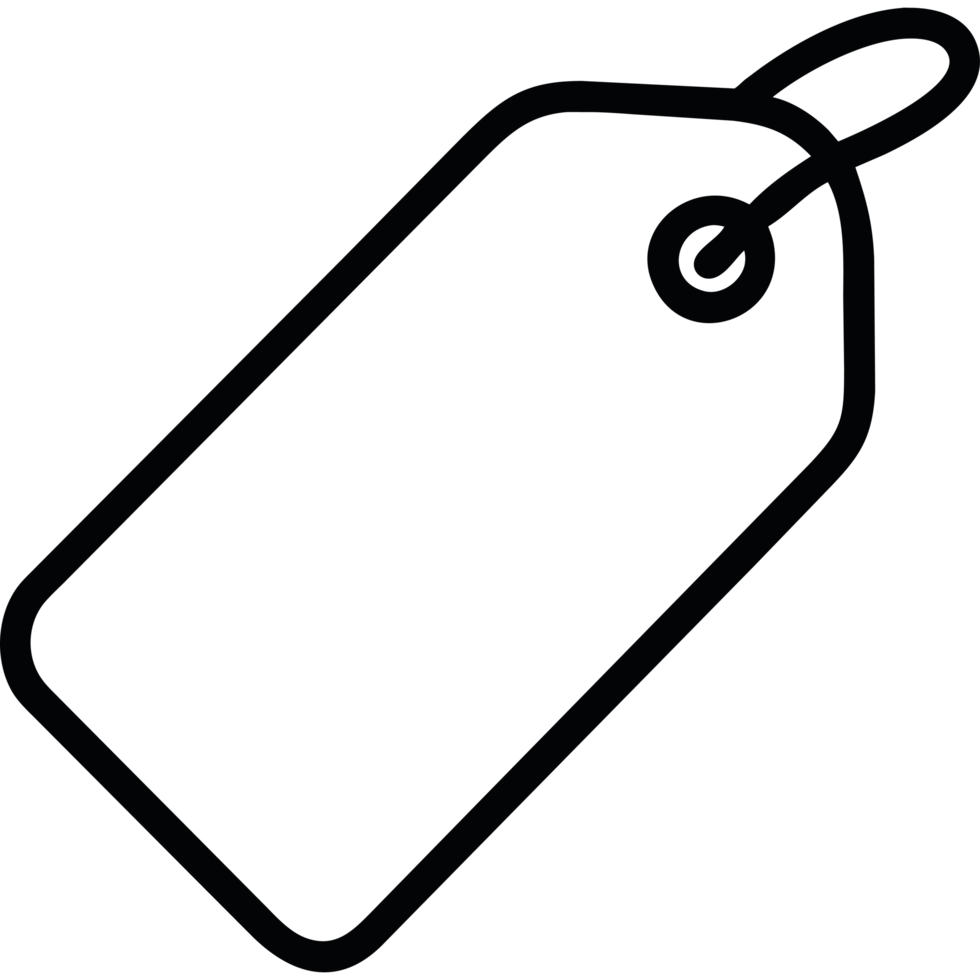 Price tag icon isolated png