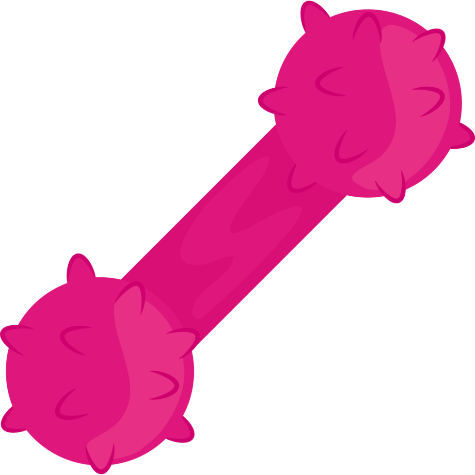 A pink toy with two spikes icon isolated png