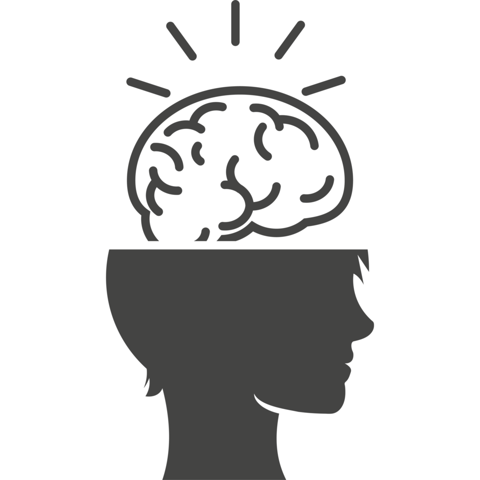 profile brain icon design icon isolated png