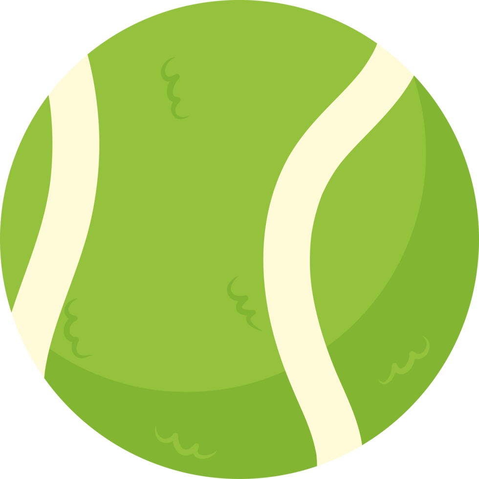A tennis ball icon isolated png