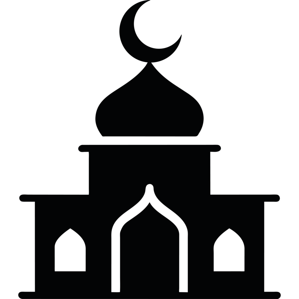 Mosque icon solid style png