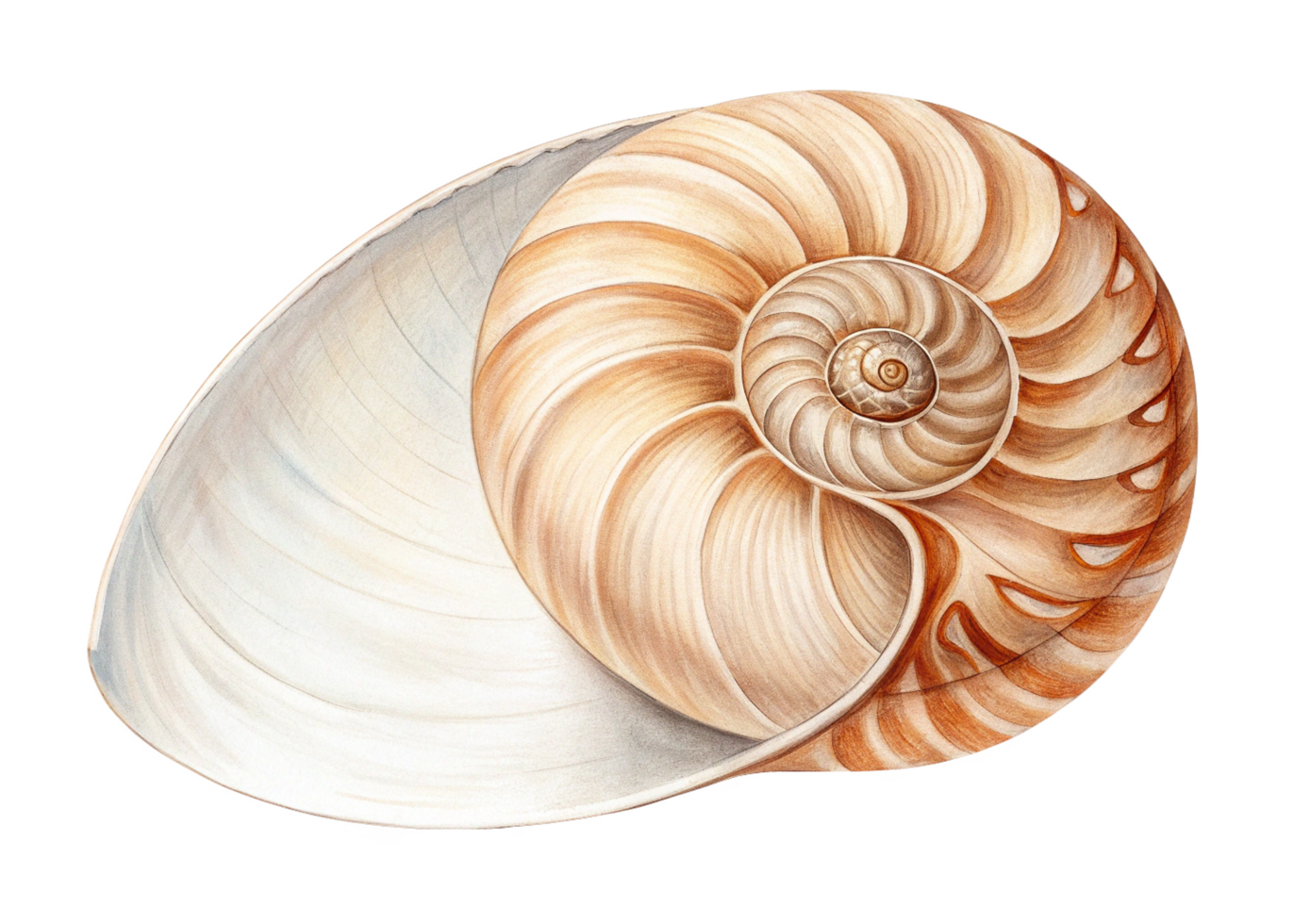 Nautilus Shell Spiral, Chambers, Ocean, Nature, Art, Biology, Geometry, Beauty, Symmetry, Design png