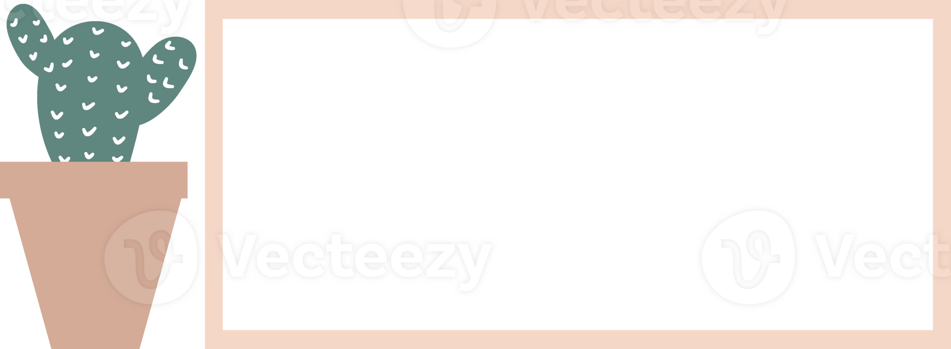 Simple label name with cactus png