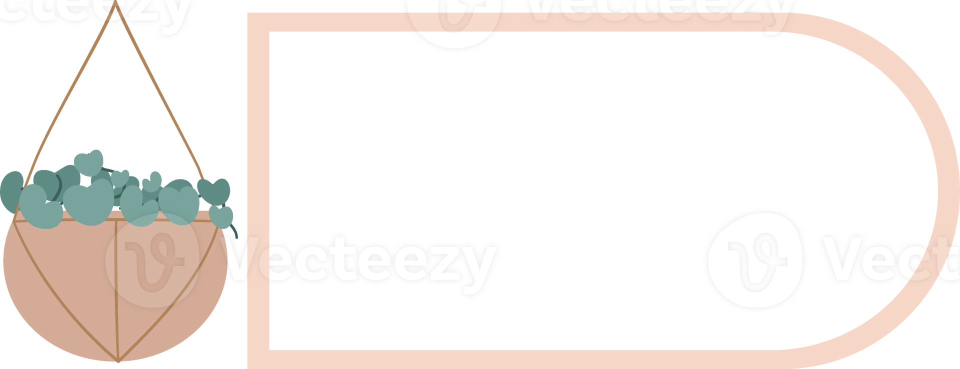 Hanging plant label name png