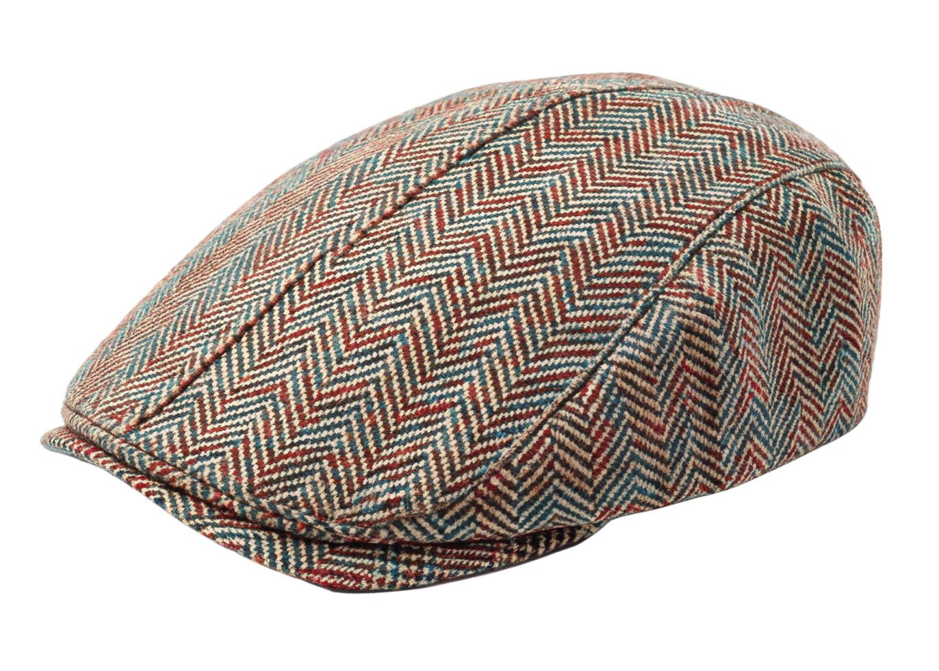 Herringbone Tweed Newsboy Cap Stylish Autumn Fashion Accessory png