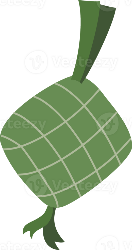 hand drawn ketupat meal png