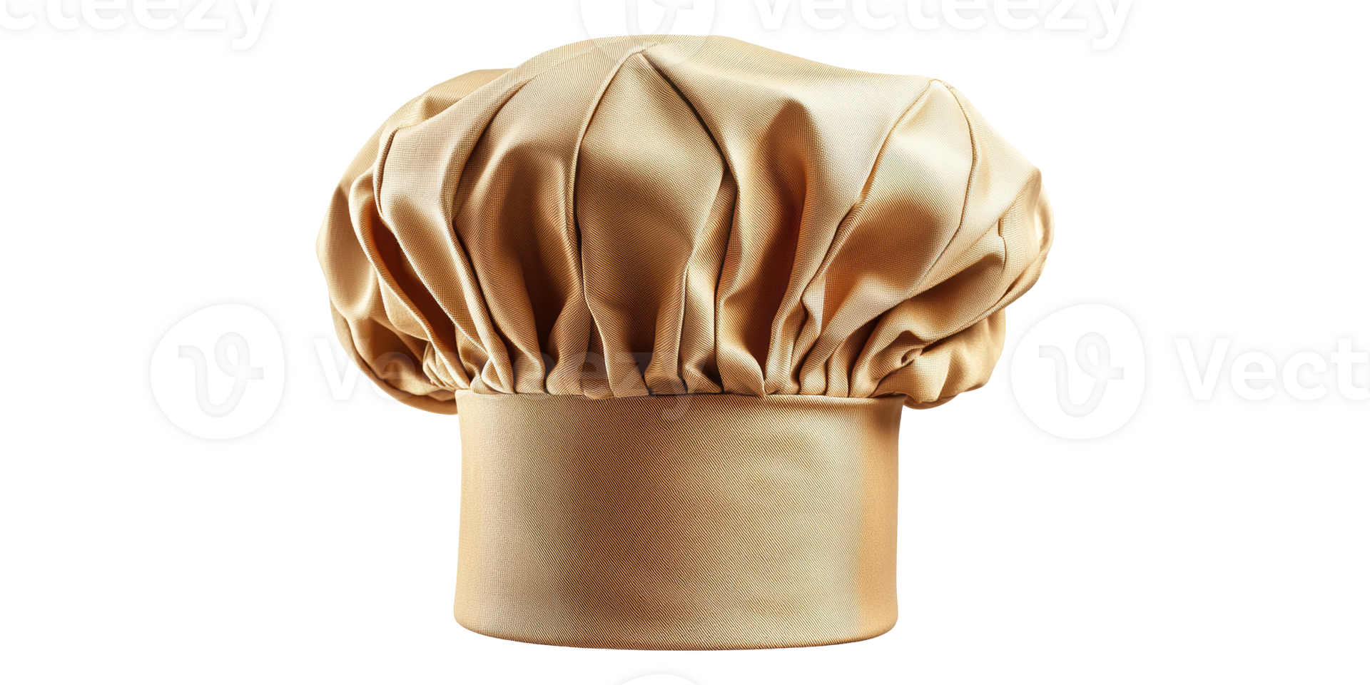 Chef hat front view isolated on transparent background png