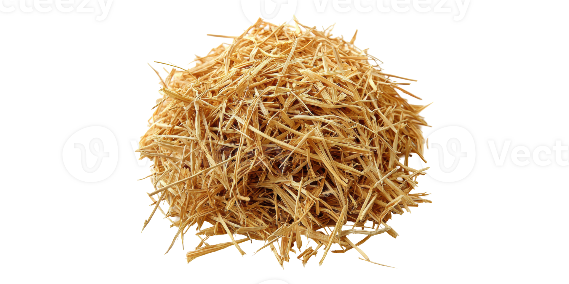 Pile of straw isolated on transparent background png